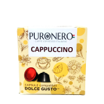 64 CAPSULE PURONERO AL GUSTO DI CAPPUCCINO COMPATIBILI CON NESCAFÈ DOLCE GUSTO